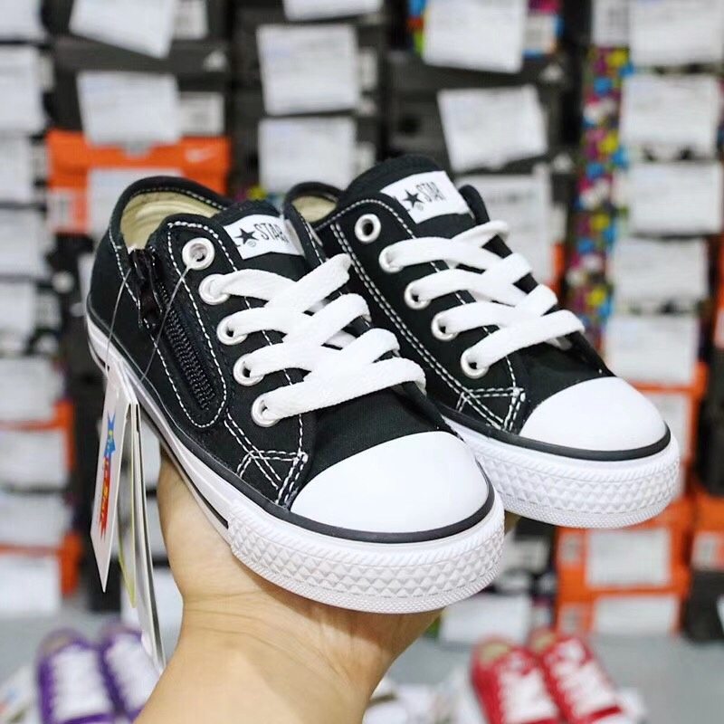 Classic Converse zipper low-top children canvas shoes children_s shoes 22-35-65adde6c